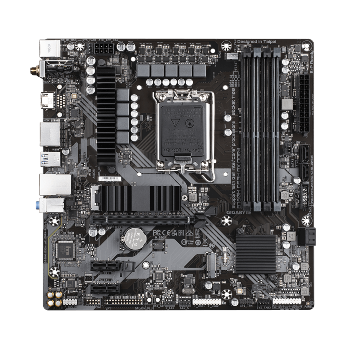 Gigabyte | B760M DS3H AX DDR4 1.0 M/B | Processor family Intel | Processor socket  LGA1700 | DDR4 DIMM | Memory slots 4 | Supported hard disk drive interfaces 	SATA, M.2 | Number of SATA connectors 4 | Chipset Intel B760 Express | Micro ATX