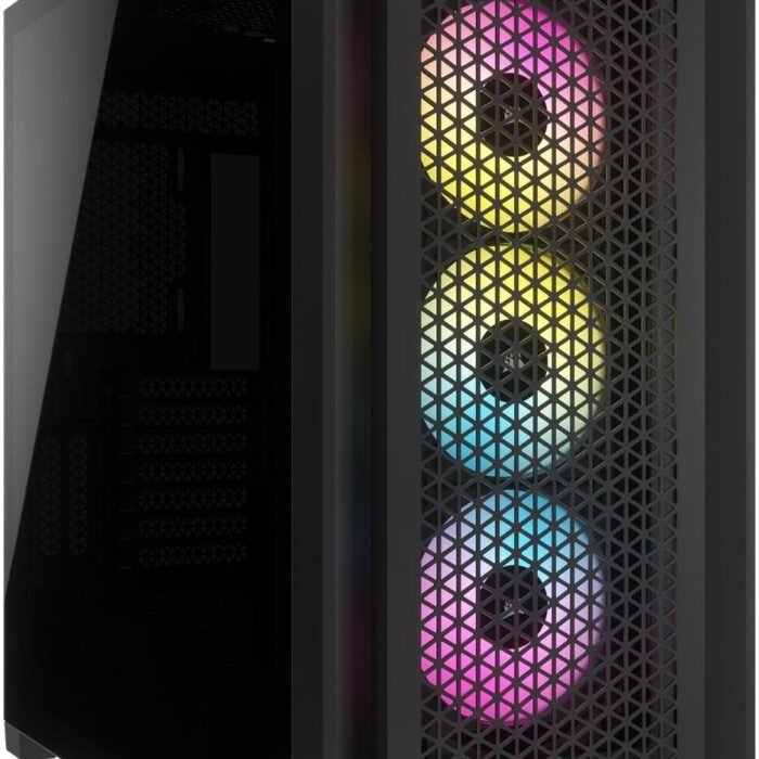 Corsair | Tempered Glass PC Case | iCUE 5000D RGB AIRFLOW | Side window | Black | Mid-Tower | Power supply included No