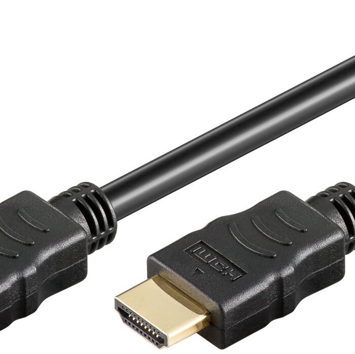 Goobay | High Speed HDMI Cable with Ethernet | Black | HDMI male (type A) | HDMI male (type A) | HDMI to HDMI | 1 m
