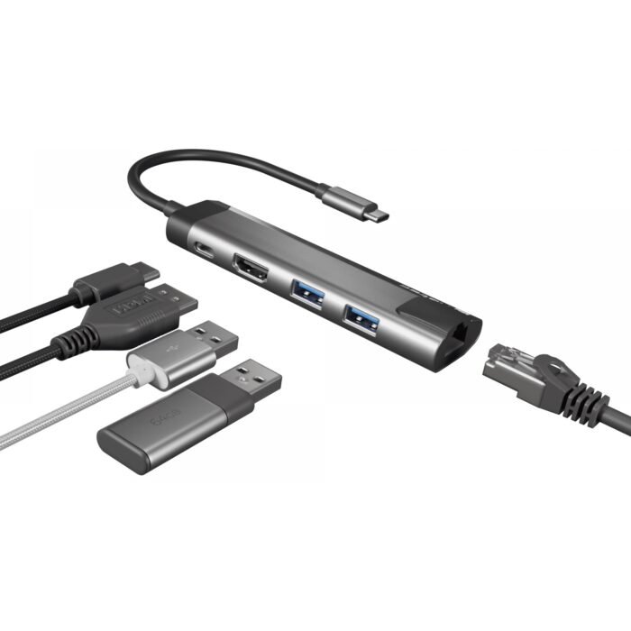Natec | Multi-Port Adapter | Fowler Go | USB Type-C