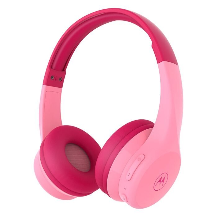 Motorola | Kids Headphones | Moto JR300 | Over-Ear Over-Ear | Bluetooth | Built-in microphone | Bluetooth | Pink | Wireless