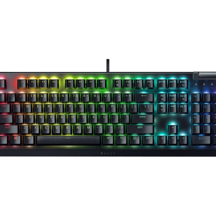 Razer | Mechanical Gaming Keyboard | BlackWidow V4 X | Gaming Keyboard | Wired | Nordic | Green Mechanical Switches (Clicky)