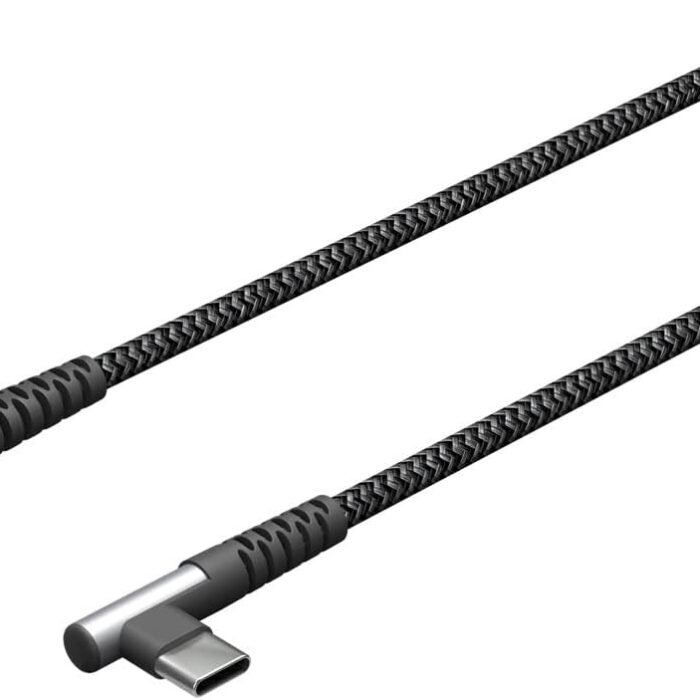 Goobay | 64659 USB-C to USB-C Textile Cable with Metal Plugs, 1 m | USB-C to USB-C