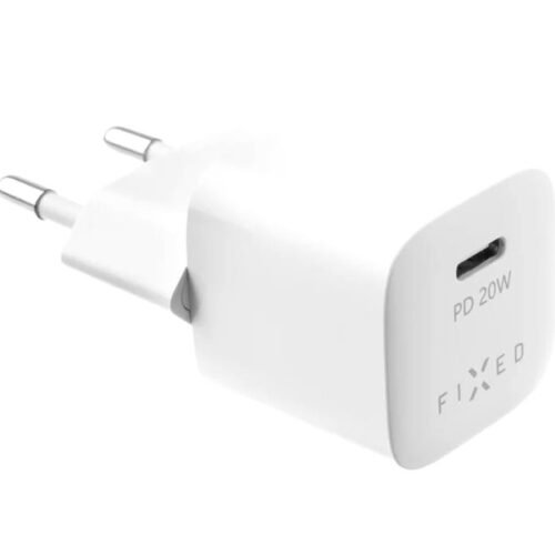 Fixed | Mini USB-C Travel Charger USB-C/Lightning Cable