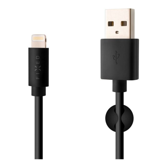 Fixed | Data And Charging Cable With USB/lightning Connectors | Black