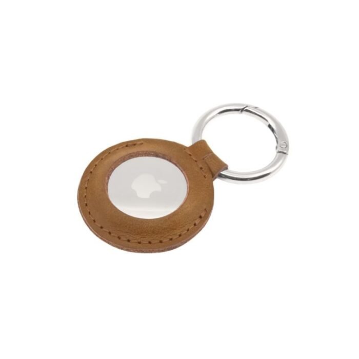 Fixed | Case for AirTag | Genuine cowhide | Brown