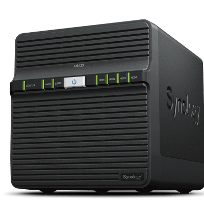 Synology | Tower NAS | DS423 | up to 4 HDD/SSD | Realtek | RTD1619B | Processor frequency 1.7 GHz | 2 GB | DDR4
