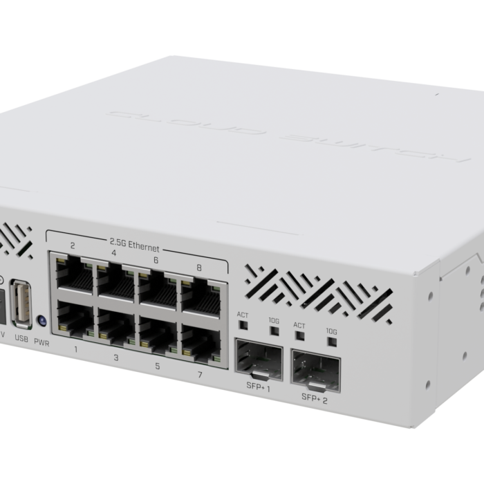 MikroTik | Cloud Router Switch | CRS310-8G+2S+IN | Rackmountable | Gigabit Ethernet (copper) ports quantity 8 | SFP+ ports quantity 2