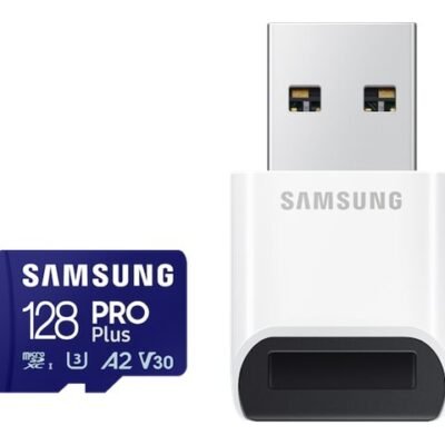 SAMSUNG 128GB, PRO Plus MicroSD Card with SD Adapter, Blue | Samsung