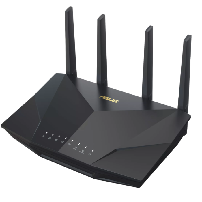 Wireless WiFi 6 Dual Band Extendable Router | RT-AX5400 | 802.11ax | 5400 Mbit/s | Ethernet LAN (RJ-45) ports 4 | Mesh Support Yes | MU-MiMO Yes | Antenna type External