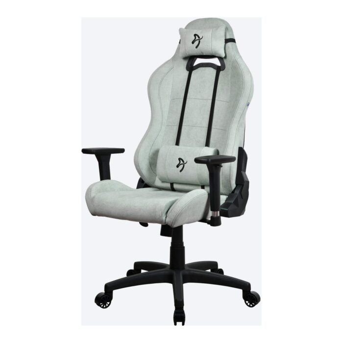Arozzi Frame material: Metal; Wheel base: Nylon; Upholstery: Soft Fabric | Gaming Chair | Torretta SoftFabric | Pearl Green