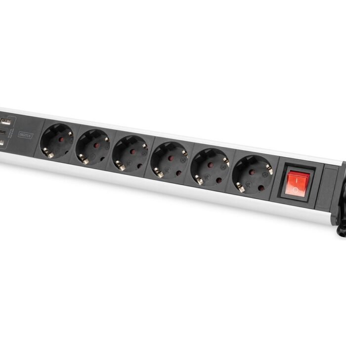 Digitus | Office Power Strip | DA-70624 | Silver/Black
