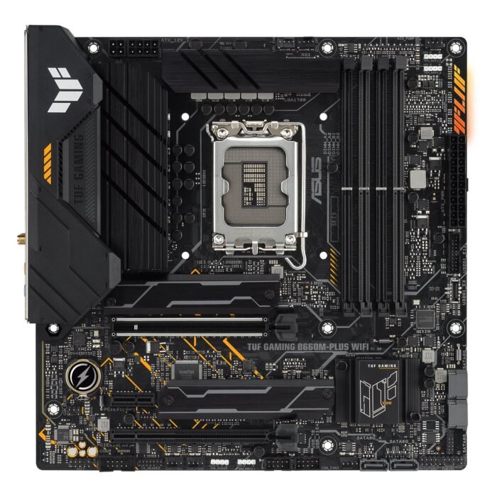 Asus | TUF GAMING B660M-PLUS WIFI | Processor family Intel | Processor socket LGA1700 | DDR5 | Number of SATA connectors 4
