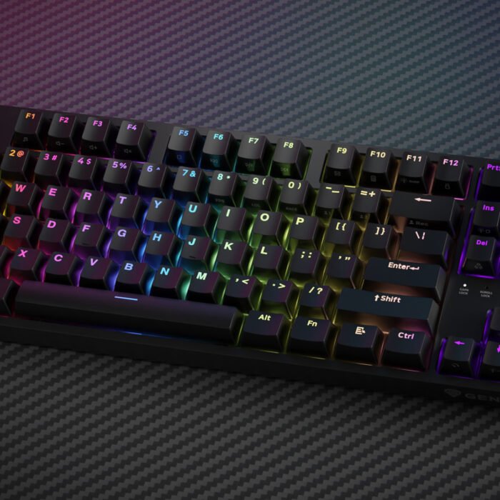Genesis | Mechanical Gaming Keyboard | THOR 404 TKL RGB | Black | Mechanical Gaming Keyboard | Wired | US | USB Type-A | 1005 g | Kailh Box Brown V2