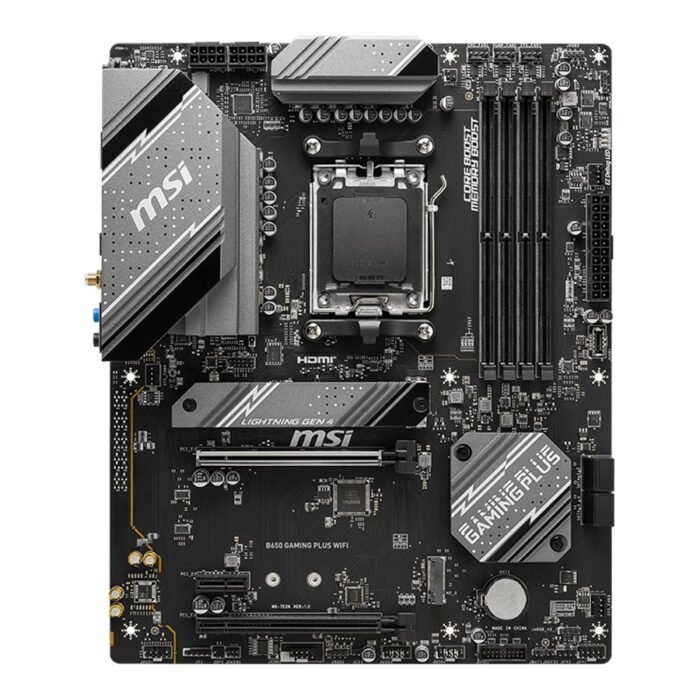MSI | B650 GAMING PLUS WIFI | Processor family AMD | Processor socket AM5 | DDR5 | Number of SATA connectors 4