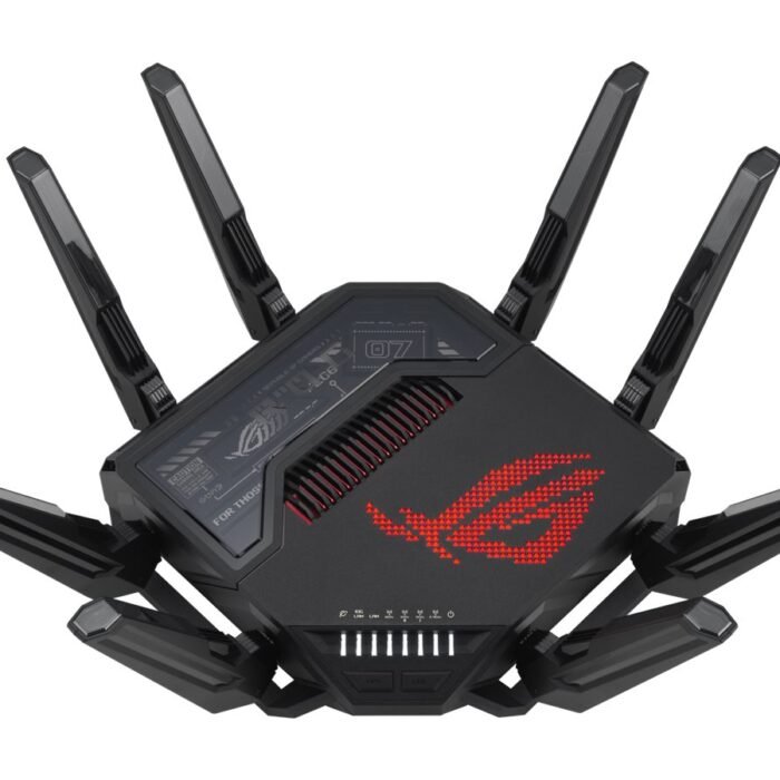 Quad-band Gaming Router (EU+UK) | ROG Rapture GT-BE98 | 802.11ax | 10/100/1000 Mbit/s | Ethernet LAN (RJ-45) ports 1 | Mesh Support Yes | MU-MiMO Yes | 5G | Antenna type External | 1 x USB 3.2 Gen1, 1 x USB 2.0