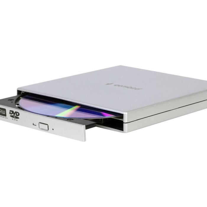 Gembird | External USB DVD Drive | DVD-USB-02-SV | Interface USB 2.0 | DVD±RW (±R DL) / DVD-RAM | CD read speed 24 x | CD write speed 24 x | Silver