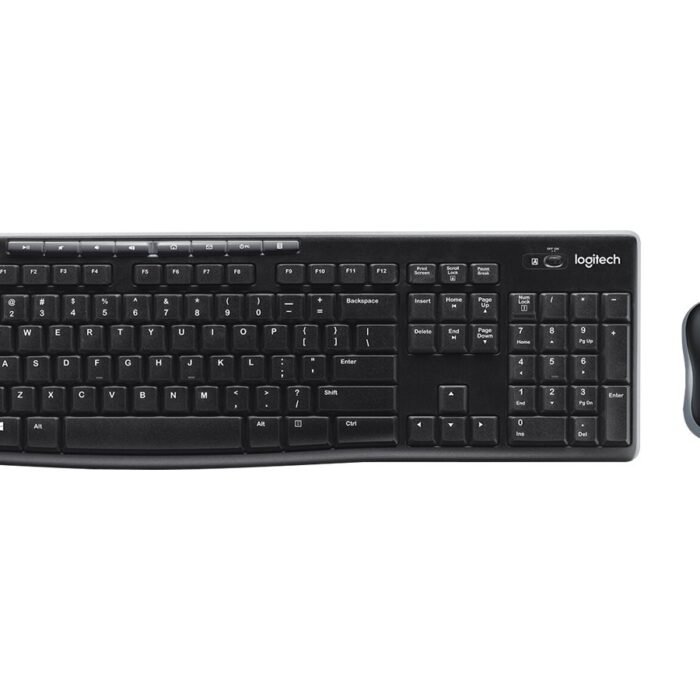 Logitech MK270 | Keyboard and Mouse Set | Wireless | US | Black