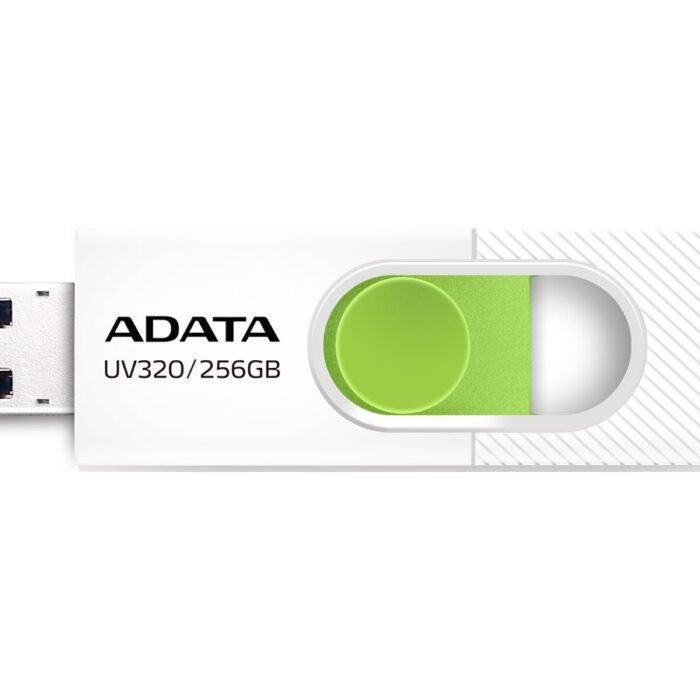 ADATA | USB Flash Drive | UV320 | 256 GB | USB 3.2 Gen1 | White/Green
