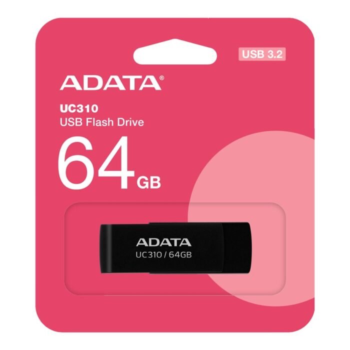 ADATA | USB Flash Drive | UC310 | 64 GB | USB 3.2 Gen1 | Black