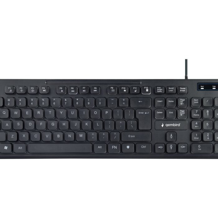 Gembird | "Rainbow" Backlight Multimedia Keyboard | KB-UML-02 | Keyboard | Wired | US | Black | N/A