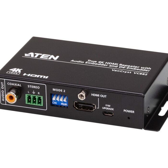 Aten | True 4K HDMI Repeater with Audio Embedder and De-Embedder | VC882