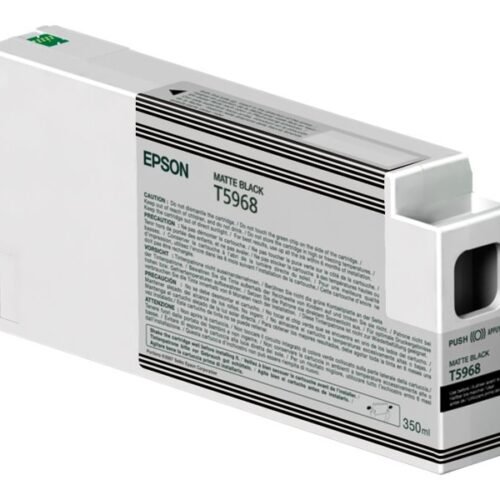 Epson Singlepack Matte Black T59680N UltraChrome HDR 350 ml | Epson Epson | T5968 | Epson T5968 - matte black - original - ink cartridge | Ink cartridge | Matte black