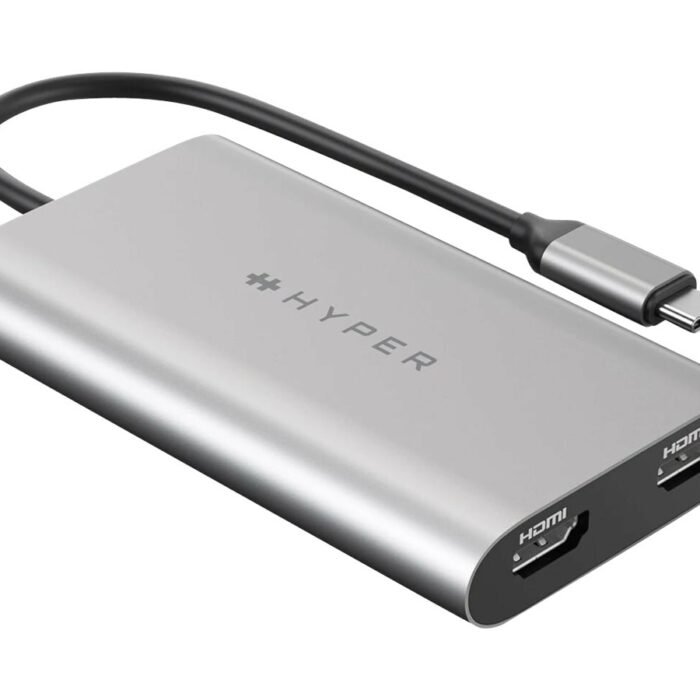 Hyper | HyperDrive Universal USB-C To Dual HDMI Adapter with 100W PD Power Pass-Thru | USB-C to HDMI | Adapter