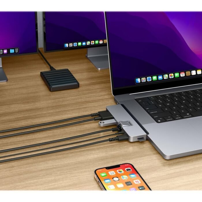 Hyper | HyperDrive DUO PRO 7-in-2 USB-C Hub for MacBook Air/Pro 2016-2020 | Ethernet LAN (RJ-45) ports 1 | HDMI ports quantity 1