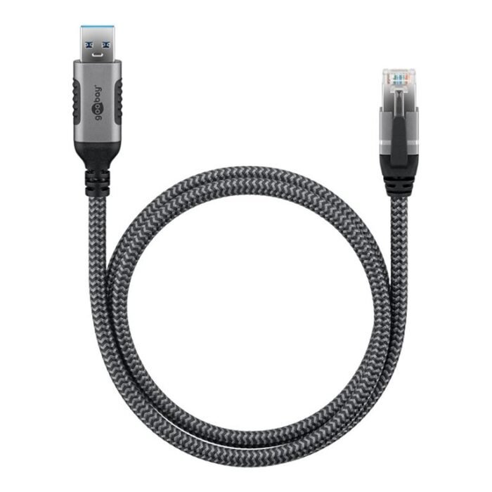 Goobay USB-A 3.0 to RJ45 Ethernet Cable, 1 m | 70299