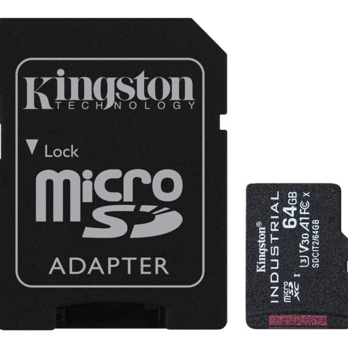 Kingston | UHS-I | 64 GB | microSDHC/SDXC Industrial Card | Flash memory class Class 10, UHS-I, U3, V30, A1 | SD Adapter