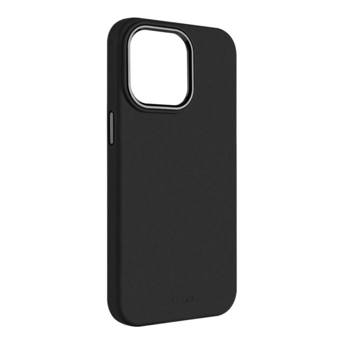 Fixed | MagFlow | Back cover | Apple | iPhone 15 Pro | Liquid silicon | Black