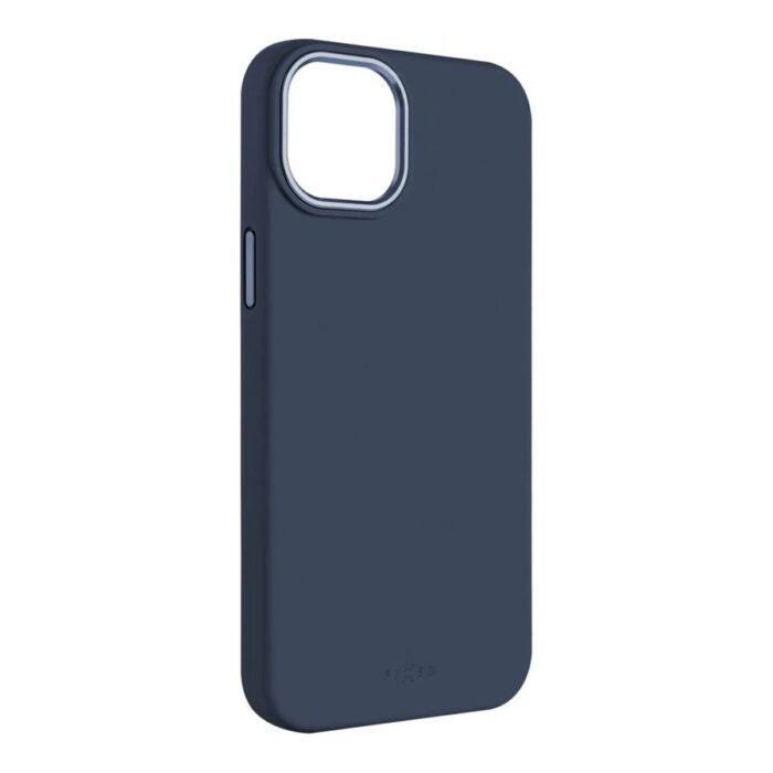 Fixed | MagFlow | Back cover | Apple | iPhone 15 | Liquid silicon | Blue