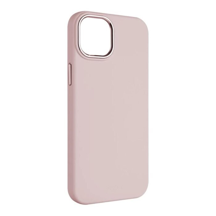 Fixed | MagFlow | Back cover | Apple | iPhone 15 | Liquid silicon | Pink