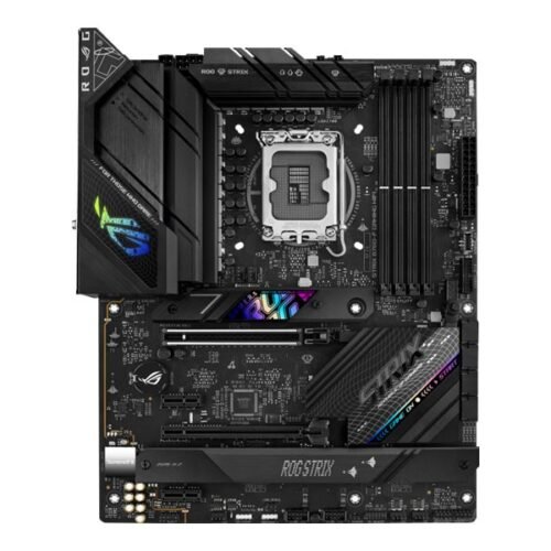 ASUS ROG STRIX B760-F GAMING WIFI | Asus | Processor family Intel B760 | Processor socket 1 x LGA1700 Socket | 4 DIMM slots - DDR5, non-ECC, on-die ECC, unbuffered | Supported hard disk drive interfaces SATA-600 (RAID), 3 x M.2 | Number of SATA connectors 4