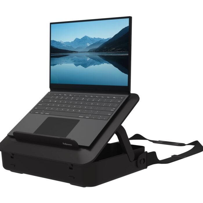 Fellowes | Breyta 2in1 Laptop Carry Case/Laptop Riser | Black | 384 x 308 x 89 mm