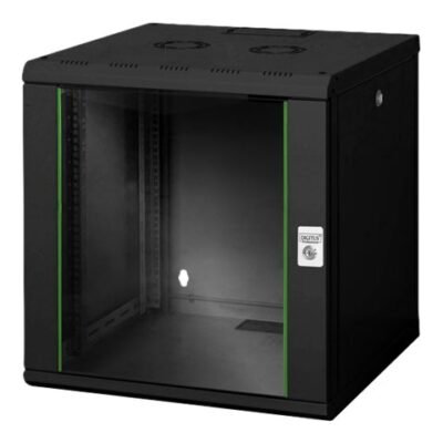 Digitus | Wall Mounting Cabinet Unique Series | DN-19 12U-6/6-SW | Black | 60 x 60 cm