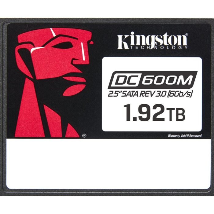 Kingston DC600M | 1920 GB | SSD form factor 2.5" | Solid-state drive interface SATA Rev. 3.0 | Read speed 560 MB/s | Write speed 530 MB/s