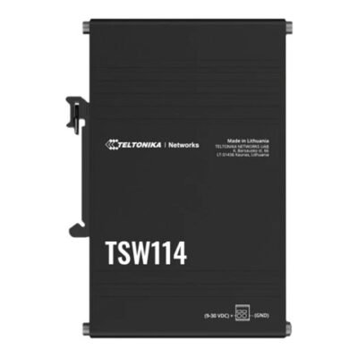 Teltonika DIN Rail Switch | TSW114 | Unmanaged | Wall-mountable | Gigabit Ethernet (copper) ports quantity 5 | Power supply type 2-pin industrial DC power socket