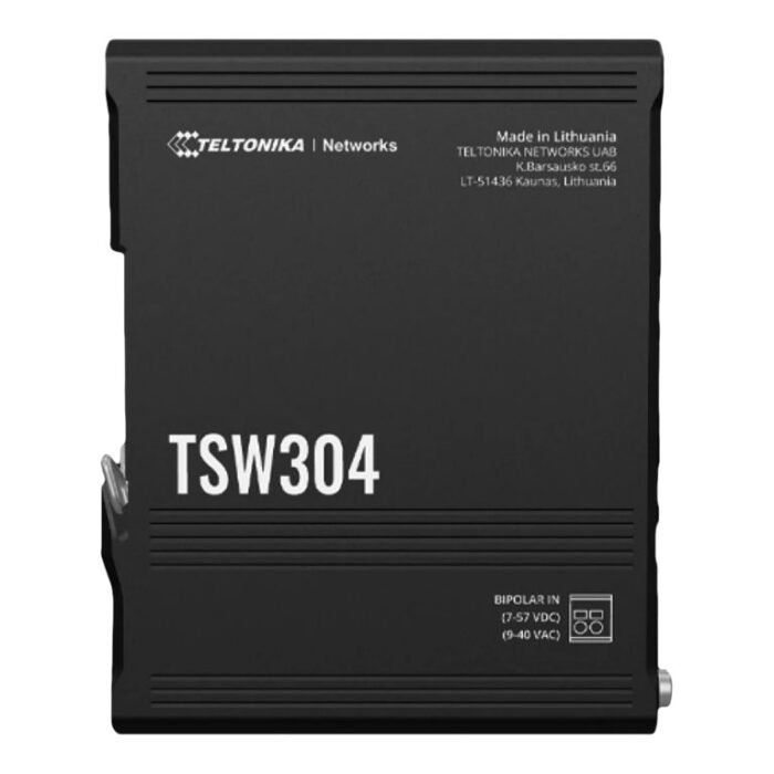 Teltonika DIN Rail Switch | TSW304 | Unmanaged | Wall-mountable