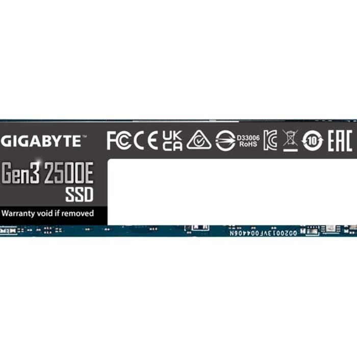 Gigabyte G325E1TB | 1000 GB | Solid-state drive interface PCIe 3.0x4, NVMe1.3 | Read speed 2400 MB/s | Write speed 1800 MB/s