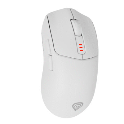 Genesis Zircon 500 | Wireless/Wired | Gaming Mouse | 2.4 GHz, Bluetooth, USB | White