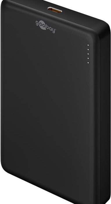 Goobay Magnetic Wireless Power Bank | 70183 | 10000 mAh | USB-C | Black