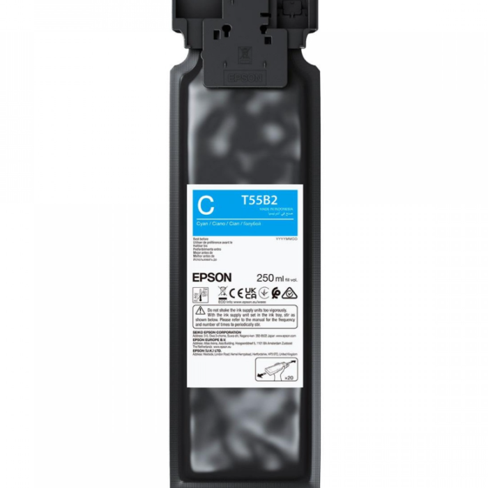 Epson UltraChrome DG2 T55B200 (250ml) | Ink Cartrige | Cyan