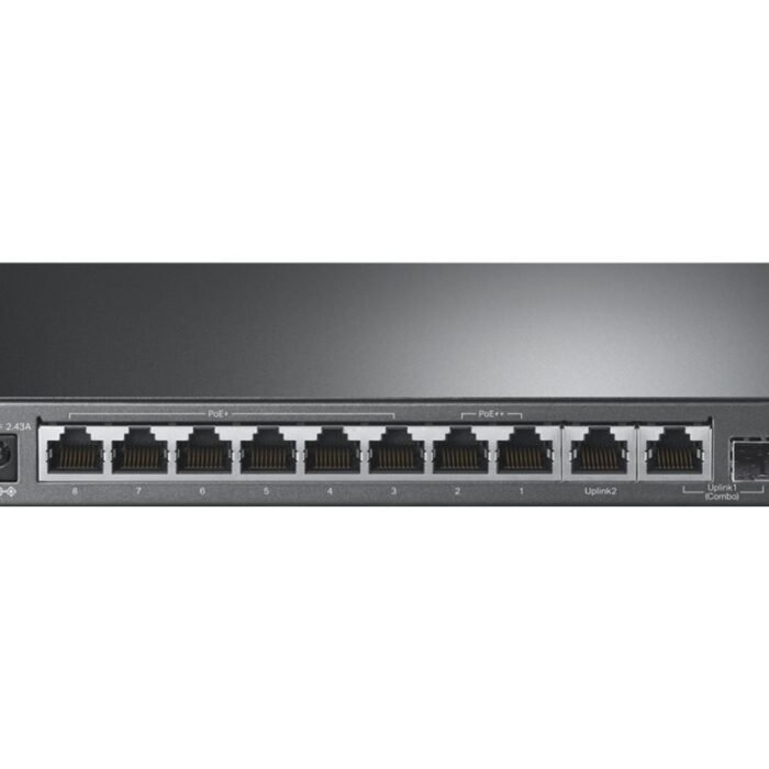 TP-LINK | 10-Port Gigabit Desktop Switch with 6-Port PoE+ and 2-Port PoE++ | TL-SG1210PP | Unmanaged | Desktop