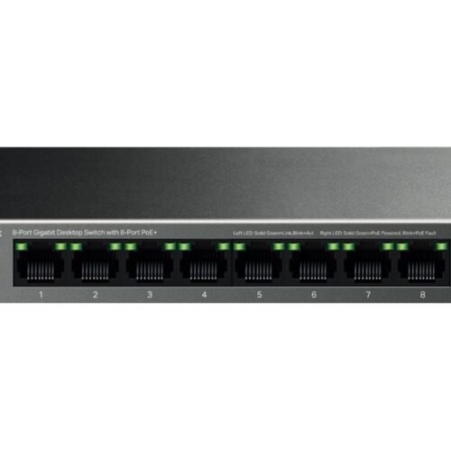 TP-LINK | 8-Port Gigabit Desktop Switch with 8-Port PoE+ | LS108GP | Unmanaged | Desktop