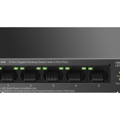 TP-LINK | 5-Port Gigabit Desktop Switch with  4-Port PoE+ | LS105GP | Unmanaged | Desktop