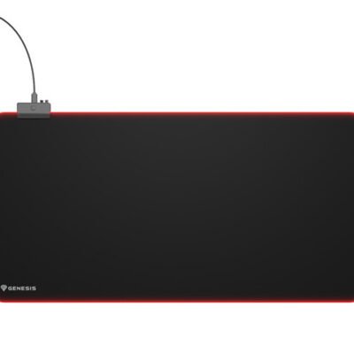 Genesis Mouse Pad | Boron 500 XXL RGB | Mouse pad | 400 x 800 x 4 mm | Black