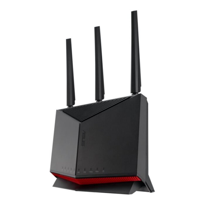 Wireless Wifi 7 Dual Band Gigabit Router | RT-BE86U | 802.11be | 6800 Mbit/s | Ethernet LAN (RJ-45) ports 5 | Mesh Support Yes | MU-MiMO No | 4G/5G | Antenna type External/Internal | 2