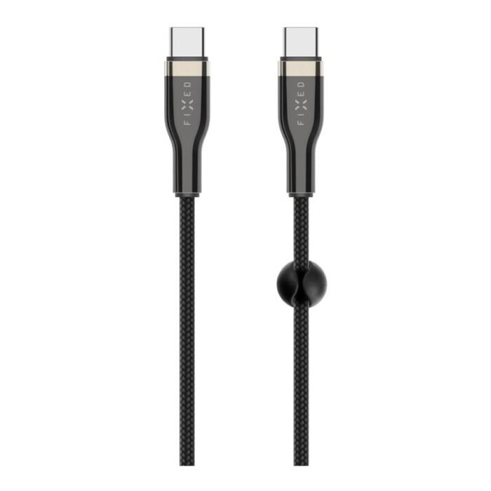 Fixed | Braided Cable USB-C/USB-C, 2m, 100W | FIXDB-CC2-BK